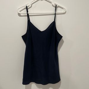 J. Crew silk cami tank top in navy sz L style 21421